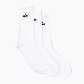 Мъжки чорапи Alpha Industries Basic 3 чифта бели