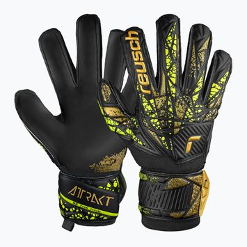 Вратарски ръкавици Reusch Attrakt Infinity Finger Support black/gold/yellow/black