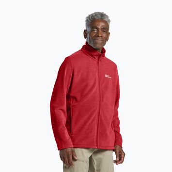 Мъжки поларен суитшърт Jack Wolfskin Taunus Fz adrenaline red