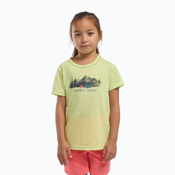 Детска тениска Jack Wolfskin Hiking Graphic Cool Matcha Print
