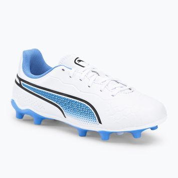 PUMA King Match FG/AG детски футболни обувки бели 107266 01
