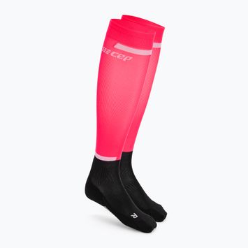 CEP Tall 4.0 мъжки чорапи за бягане с компресия розово/черно