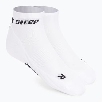 CEP Мъжки чорапи за бягане с компресия 4.0 Low Cut White