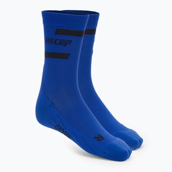 CEP Мъжки чорапи за бягане с компресия 4.0 Mid Cut сини
