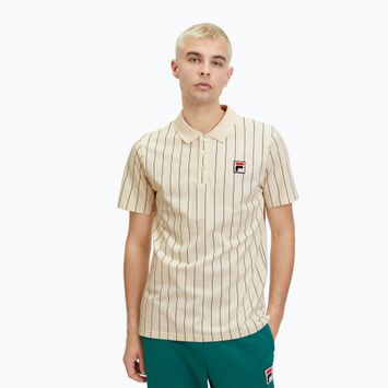 Мъжка поло тениска FILA Luckenwalde antique white/adventurine striped