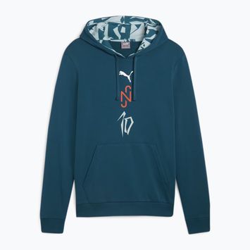 Мъжки футболен суитшърт PUMA Neymar JR Creativity Logo Hoody ocean tropic/turquoise surf