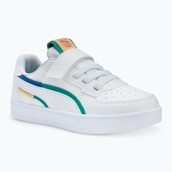 Детски обувки PUMA Caven 2.0 Ready, Set, Better AC+ PS puma white/cobalt glaze/sparkling green