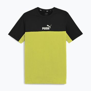 Мъжки тениски PUMA ESS+ Block Tee puma black/lime sheen