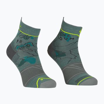 Мъжки чорапи за трекинг ORTOVOX Alpine Light Quarter grey 5489100003
