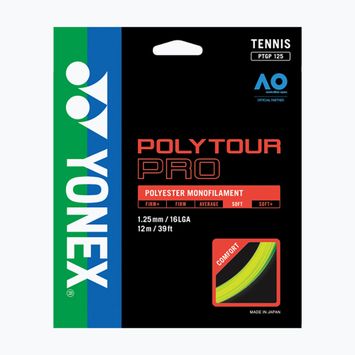 Тенис стреч YONEX Poly Tour Pro Set 12 m жълт