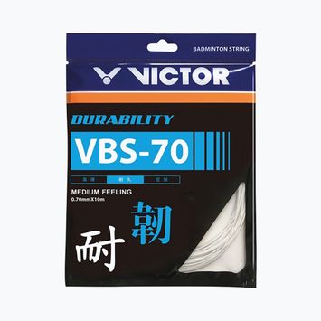 Струна за бадминтон VICTORA VBS 70 - комплект бял