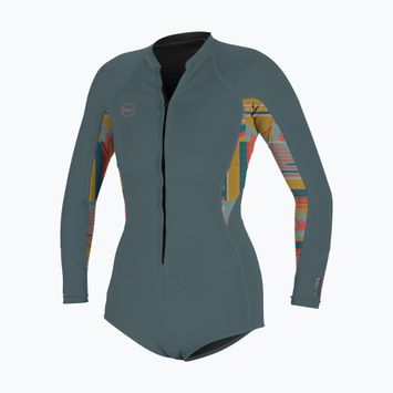 Дамски хидрокостюм O'Neill Bahia 2/1 Front Zip Short Spring shade/ arta geo/ shade