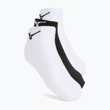 Чорапи за тенис Mizuno Training Mid 3P бели/черни 67XUU95099