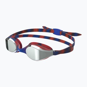 Детски очила за плуване Speedo Hyper Flyer Mirror тъмночервено/червено/сиво