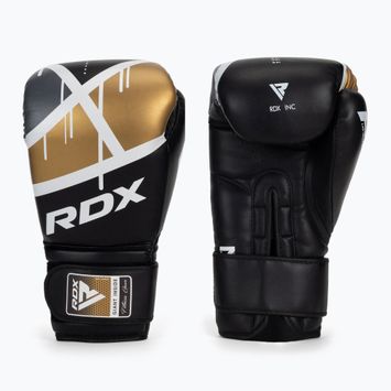 RDX BGR-F7 черни/златни боксови ръкавици BGR-F7BGL