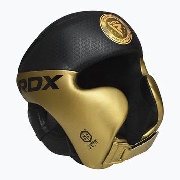 Боксова каска RDX L1 Mark Pro Cheek Training Head Guard golden