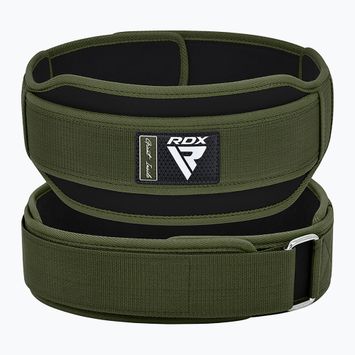 Колан за вдигане на тежести RDX Rx5 Weightlifting Belt army green