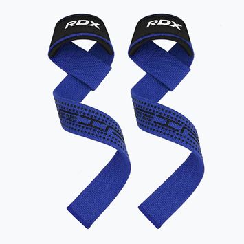 Каишки за вдигане на тежести RDX S4 Weightlifting Wrist Straps blue