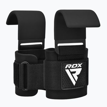 Каишки за вдигане на тежести RDX Gym Hook Plus черни