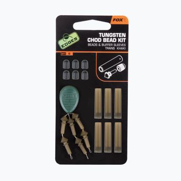 Ochraniacz do Chod Riga Fox Edges Tungsten Chod bead kit x 6 Beads / Buffer sleeves brązowy CAC488