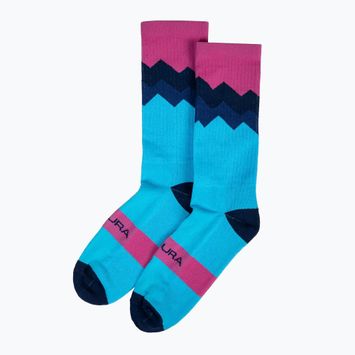 Мъжки чорапи за колоездене Endura Jagged electric blue