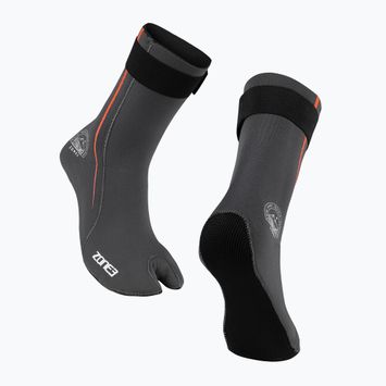 ZONE3 Active Flex Swim 3 мм неопренови чорапи сиви/оранжеви