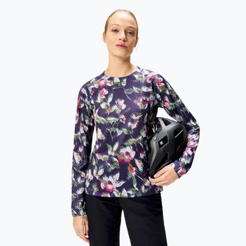Дамски колоездачен екип с дълъг ръкав Endura Floral Ltd W bramble