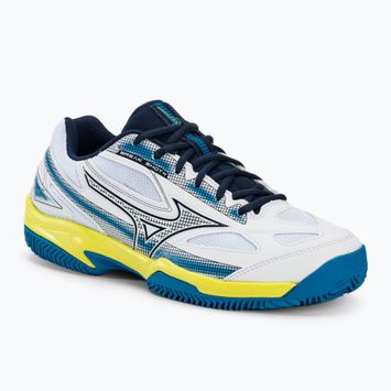Мъжки обувки за тенис Mizuno Break Shot 4 CC white/dress blues/sulphur spring