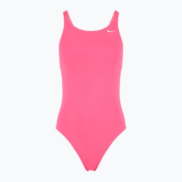 Дамски бански костюм от една част Nike Hydrastrong Solid Fastback hyper pink