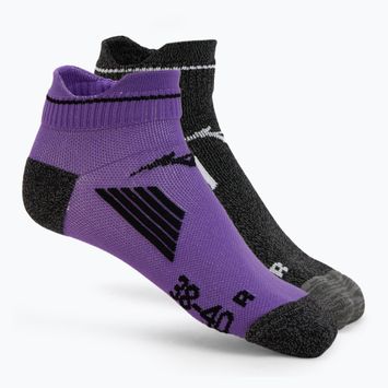 Mizuno Active Training Mid чорапи 2 чифта пайети лилаво