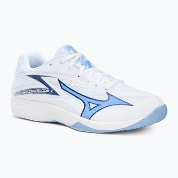 Обувки за волейбол Mizuno Thunder Blade Z white/bellwether blue/bel air blue