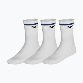 Чорапи Mizuno Training With Line 3 pairs white/estate blue