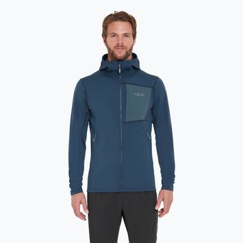 Мъжки суитшърт за трекинг Rab Superflux Hoody tempest blue