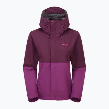 Rab Downpour дамско дъждобранно яке mulberry/plum