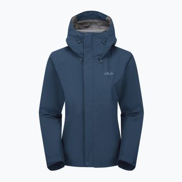 Дъждобран за жени Rab Downpour tempest blue