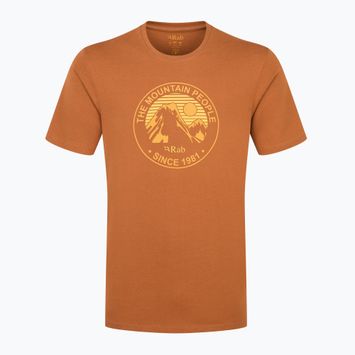 Мъжка тениска Rab Stance Alpine Peak red earth