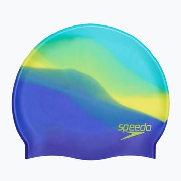 Детска шапка за плуване Speedo Multi Colour Silicone Junior fluo artic/true cobalt/lemon drizzle