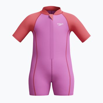Speedo Научи се да плуваш Неопренов неонов виолетов детски бански от една част