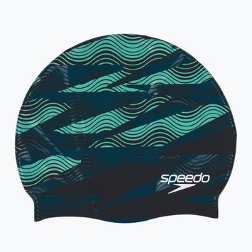 Шапка за плуване Speedo Printed Silicone dark teal semi tide