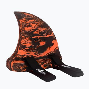 Детска перка за плуване SwimFin SWIMFINTIGSHA black/orange marble