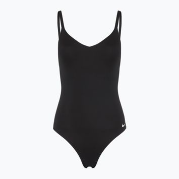 Дамски бански костюм от една част Nike Essential V-Neck black