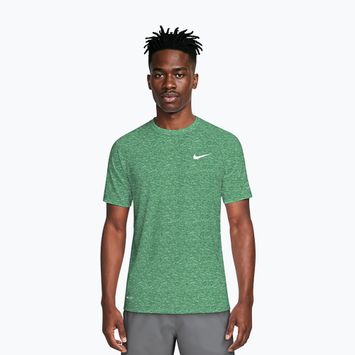 Мъжка тениска за плуване Nike Heather Hydroguard malachite