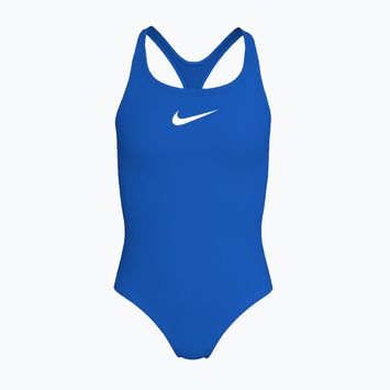 Детски цял бански костюм Nike Essential Racerback blue crystal