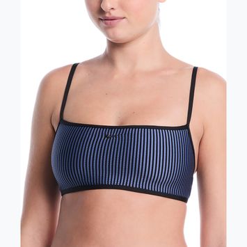 Горнище от бански костюм Nike Ripple Texture Bralette Classic Bikini slate