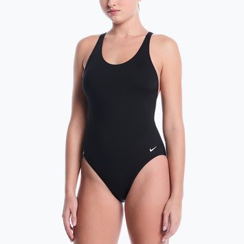 Дамски цял бански костюм Nike Essential scoop neck black