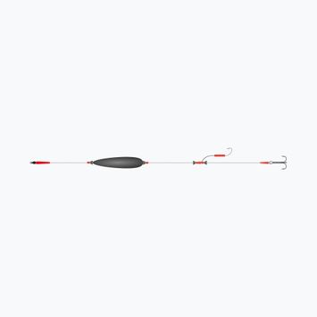 Mikado Catfish Set III Голяма примамка Готова монтажна система сиво-червена HIC095