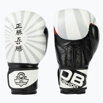 Спаринг боксови ръкавици Bushido Japan, бели B-2v8-12oz