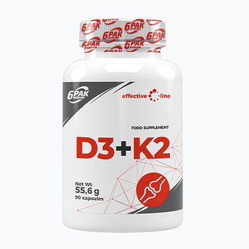 Витамини 6PAK D3+K2 90 капсули