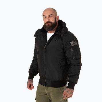 Мъжко зимно яке Pitbull Beejay 2 Hooded Bomber black