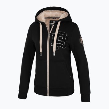 Pitbull Sherpa Ruffina Hooded Zip дамски суитшърт черен